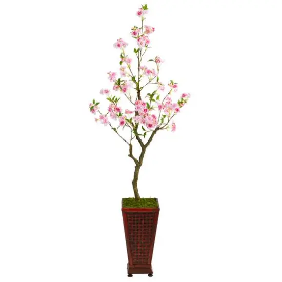 5ft. Cherry Blossom Tree in Decorative Planter {1}