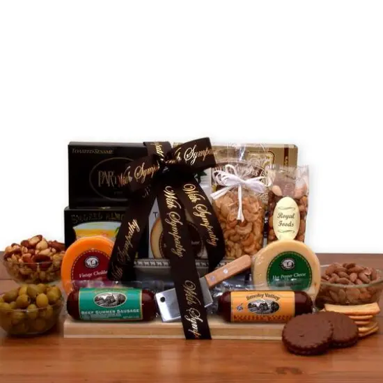 With Our Deepest Sympathy Gourmet Gift Board {1}