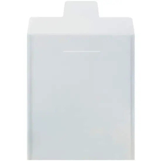 JAM PAPER Plastic Tuck Flap Letter Open End Envelopes, 12ct. Smoke Gray {4}