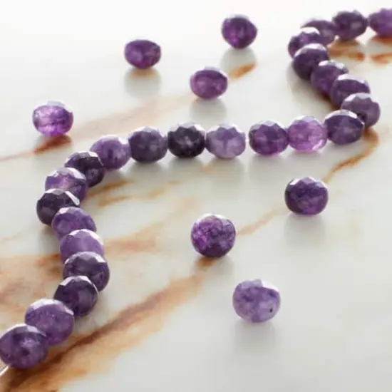 Pink Faceted Amethyst Round Coin Beads, 6mm by Bead Landing&trade; {3}