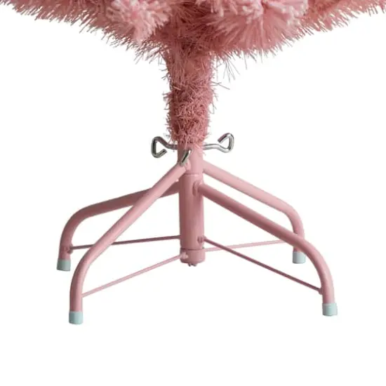 4ft. Pre-Lit Frosted Pink Cashmere Artificial Christmas Tree, Multicolor LED Lights {7}