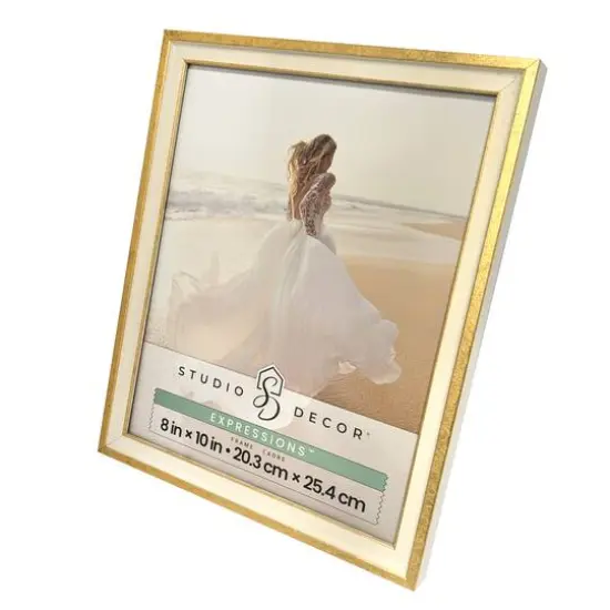 Expressions&trade; Cream & Gold Leaf Frame by Studio D&eacute;cor&reg; {7}