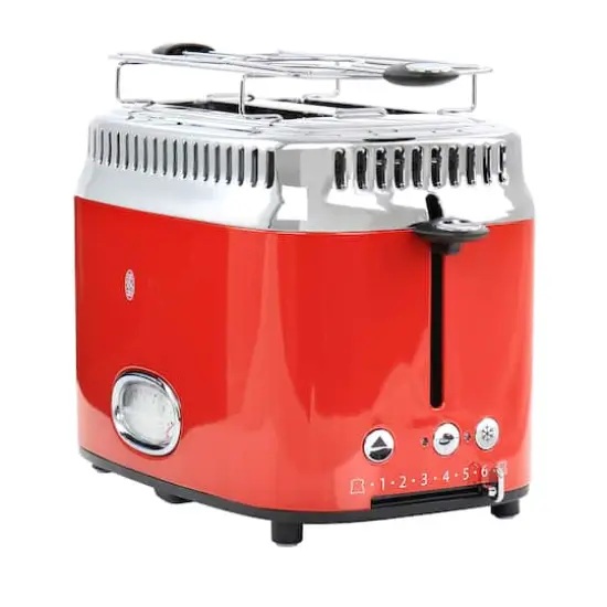 Russell Hobbs Retro Style 2 Slice Toaster Red {1}