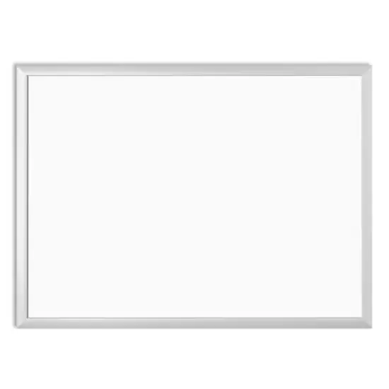U Brands Silver Aluminum 24" x 18" Framed Melamine Dry Erase Board {1}