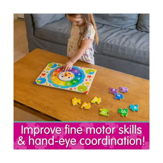 Lift & Learn Puzzle - Clock: 12 Pcs {9}