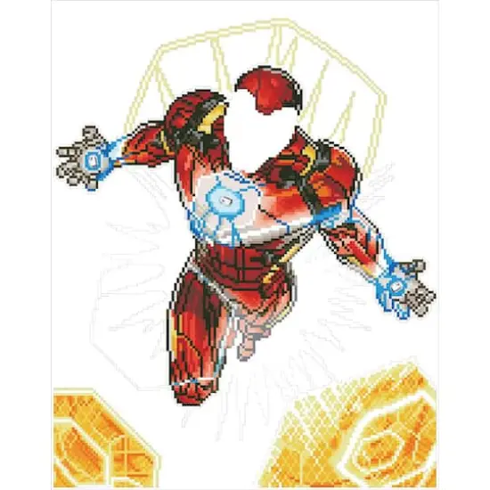 Camelot Dotz Iron Man Blast Off Diamond Painting Kit {3}