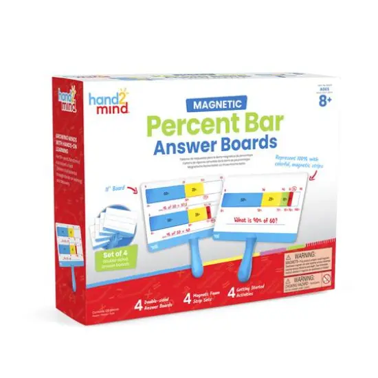 hand2mind&reg; Magnetic Percent Bars Classroom Set {1}