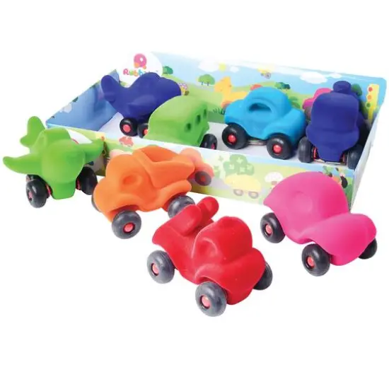 Rubbabu Little Vehicle Asssortment Tray {3}