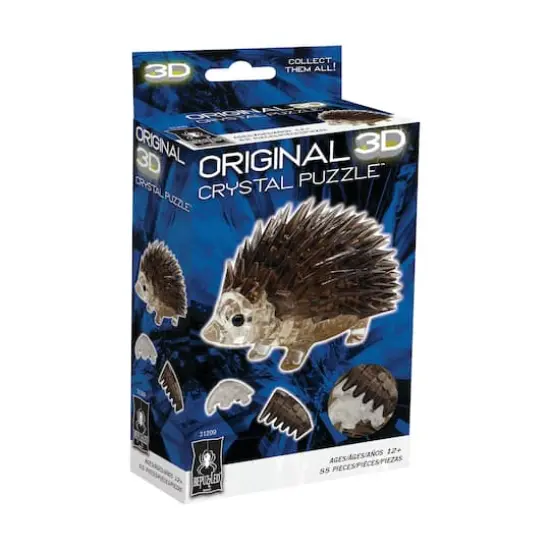 3D Crystal Puzzle - Hedgehog: 55 Pcs {3}
