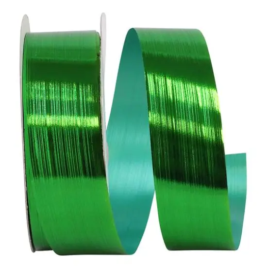 Reliant 1.25" x 55yd. Embossed Metallic Ribbon Wine {2}