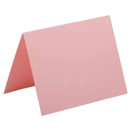 JAM Paper 4.375" x 5.438" Baby Pink Pastel Base Blank Foldover Cards, 500ct. {1}