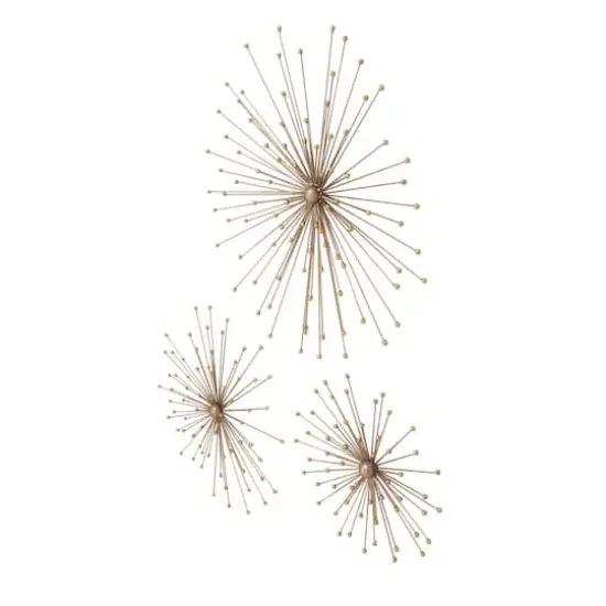 Gold Metal Modern Wall D&eacute;cor Set {4}