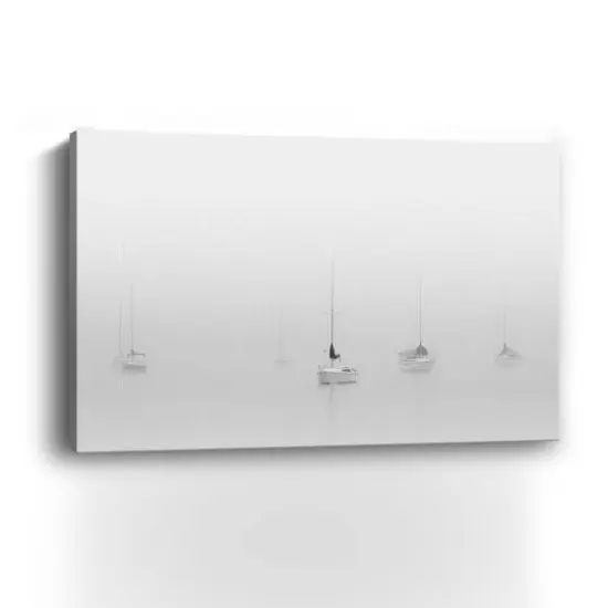 Lumaprints Six Moored Sailboats Canvas Gicl&eacute;e {4}