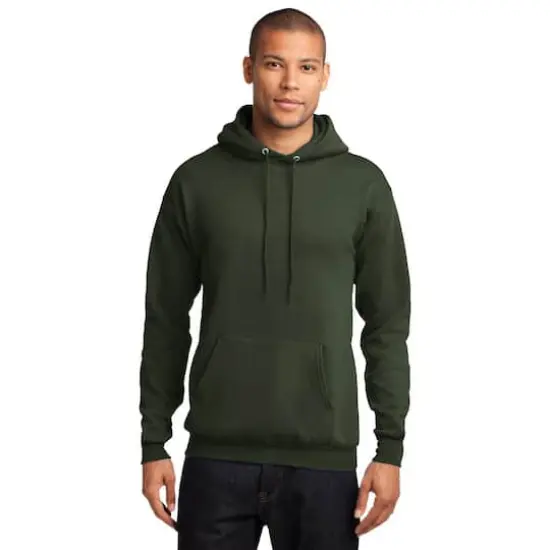 Port & Company® Darks Core Fleece Pullover Hooded Sweatshirt Olive {4}