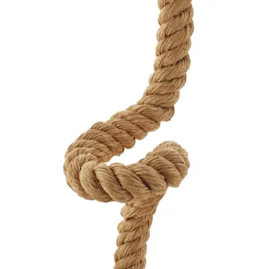 Brown Rope and Iron Rustic Desk Lamp, 32" x 11" x 14" {9}