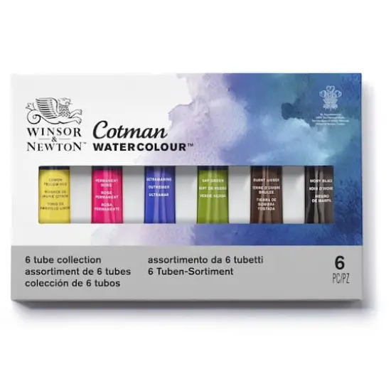 Winsor & Newton&reg; Cotman&reg; Watercolor 6 Tube Set - 8ml {1}