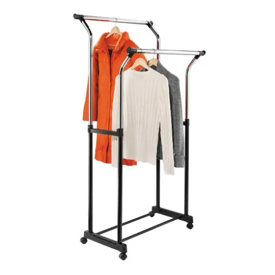Honey Can Do Heavy Duty Double Hanging Garment Rack {3}