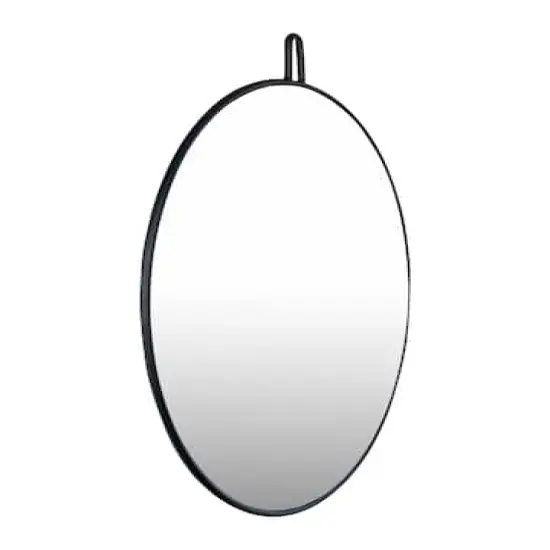 23.5" Round Metal Framed Wall Mirror with Hanger {7}
