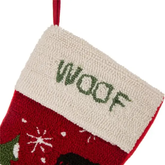 Glitzhome&reg; 20" Dog Hooked Stocking {5}