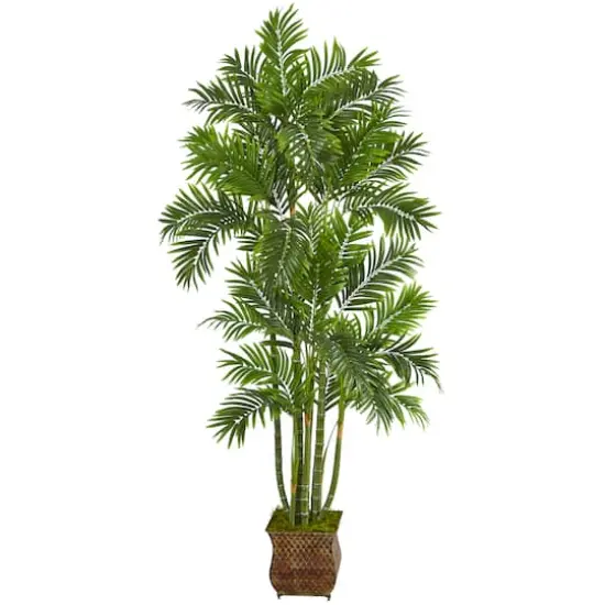 5.5ft. Areca Palm Tree in Metal Planter {1}