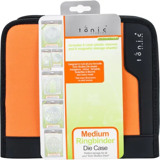 Tonic Studios&reg; Black & Orange Medium Ring Binder Die Case {1}