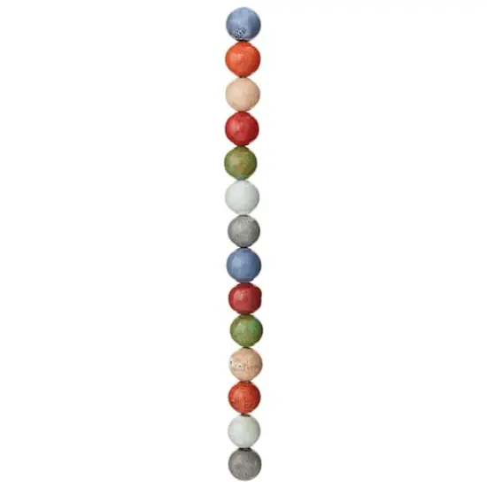 Multicolor Ceramic Round Beads, 16mm by Bead Landing&trade; {4}