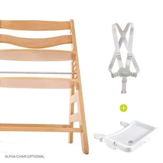 Hauck 3-in-1 Table Alpha Tray & 5-Point Harness Set {4}