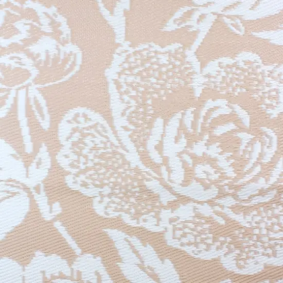 Pink Floral Outdoor Area Rug, 4ft. x 6ft. {5}