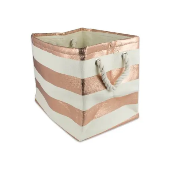 DII&reg; Small Rectangle Stripes Paper Bin Copper {1}