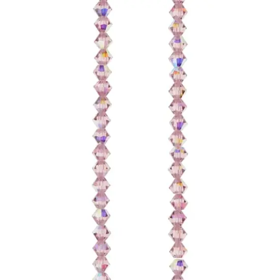 Preciosa Glass Crystal Bicone Beads, 4mm by Bead Landing&trade; Light Amethyst AB {1}