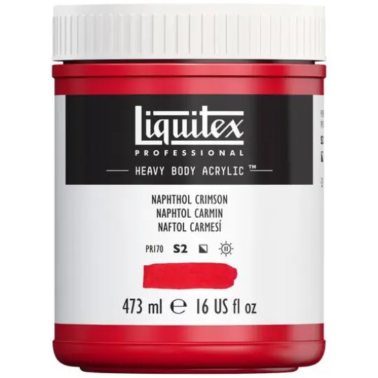 Liquitex&reg; Professional Heavy Body Acrylic&trade; Paint, 16oz. Naphthol Crimson {4}
