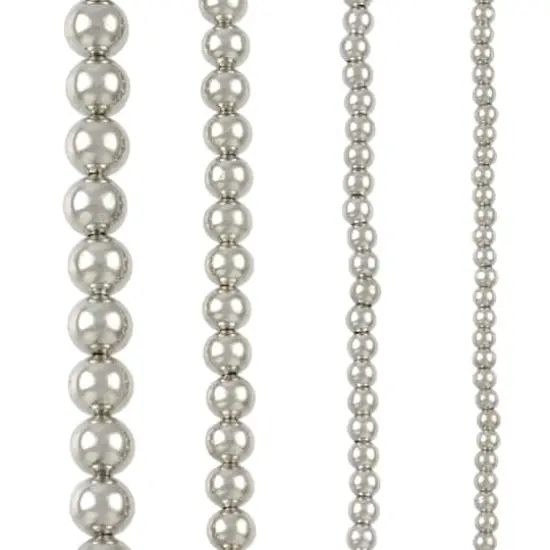 Rhodium Metal Round Beads Mix, by Bead Landing&trade; {1}
