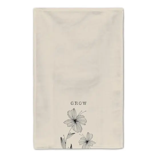 Grow Cream Florals 16" x 25" Tea Towel Set of 2 {5}