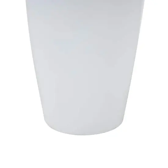 24.25" White Fiberglass Minimalistic Decorative Vase {3}
