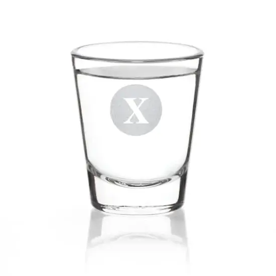 Hortense B. Hewitt Co. Monogram Shot Glass X {1}
