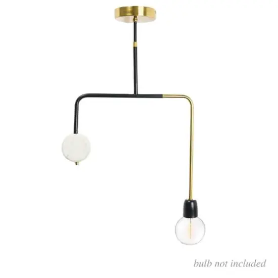 Hello Honey&reg; Minimalist Geometric Modern Marble Pendant Lamp {8}