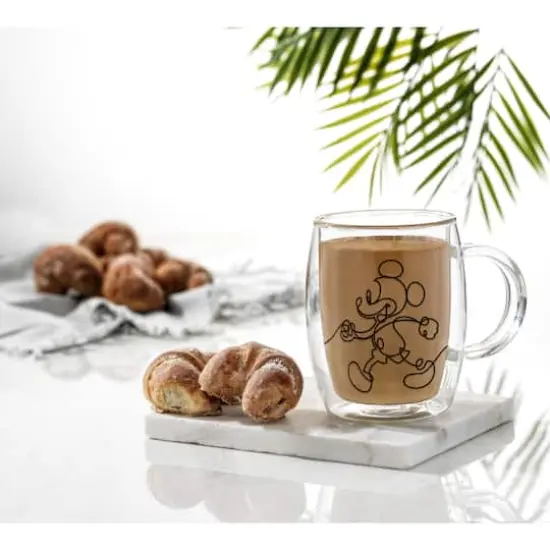 JoyJolt&reg; Disney&reg; 13.5oz. Mickey & Pluto Aroma Glass Mugs, 2ct. {3}