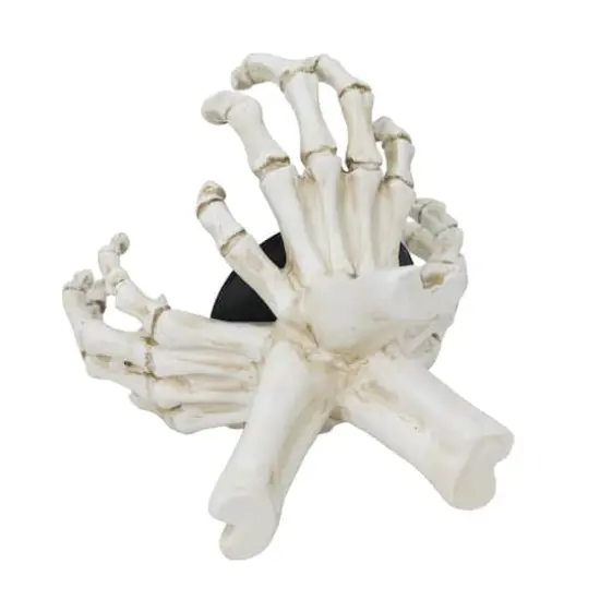 7" Skeleton Hands Pillar Candle Holder by Ashland&reg; {3}