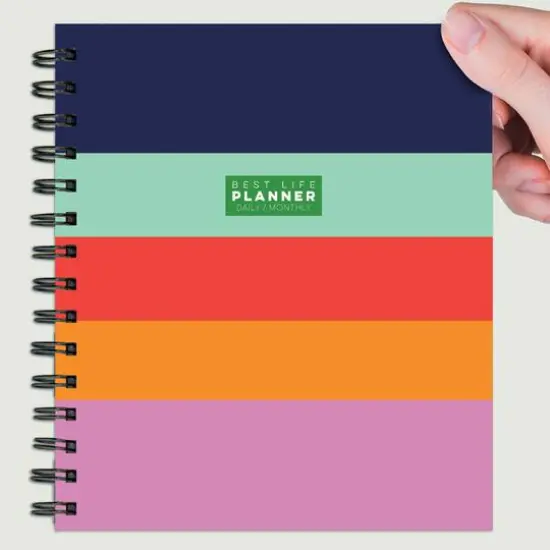 Striped Daily Monthly Luxe Planner {9}