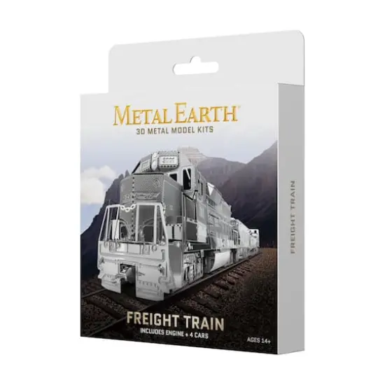 Metal Earth&reg; Freight Train Box Set 3D Metal Model Kit {1}