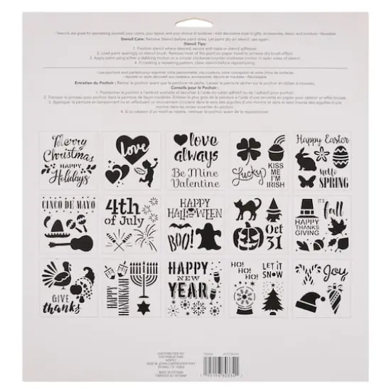 Holidays Stencils by Craft Smart&reg;, 12" x 12" {5}