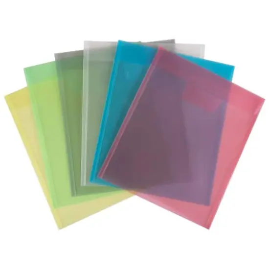 JAM Paper Assorted Plastic Tuck Flap Closure 9.875" x 11.75" Envelopes, 6ct. {3}