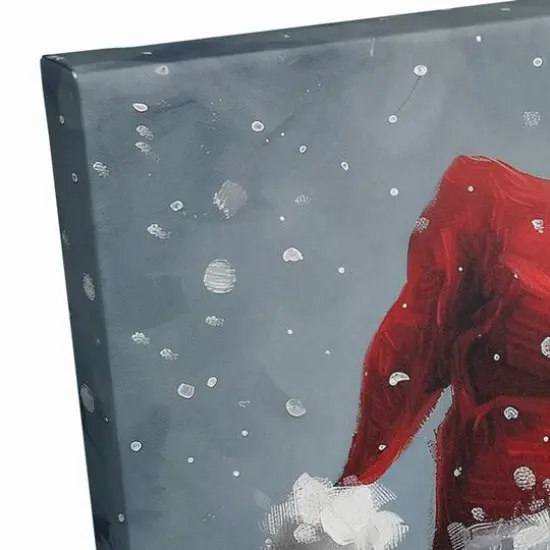 Gnome Santa 11" x 14" Canvas Wall Art {6}