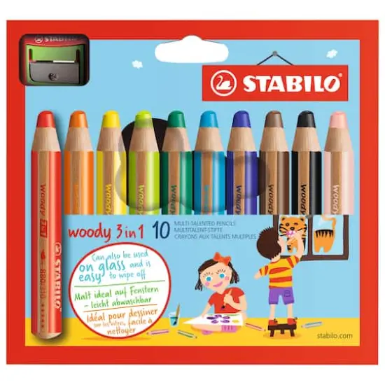 STABILO Woody 3-in-1 Set, 10 Colors {6}