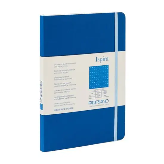 Fabriano&reg; Ispira Dotted A5 Soft-Cover Notebook Blue {1}