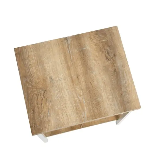 Household Essentials Jamestown 2-Shelf End Table Coastal Oak {7}