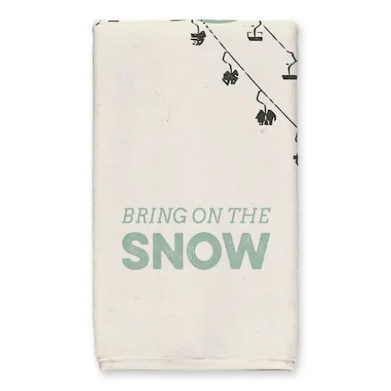 Ski Lift Slopes Snow Tea Towels - Set of 2 {3}