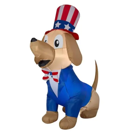 5ft. Airblown&reg; Inflatable Fourth of July Patriotic Pooch {1}