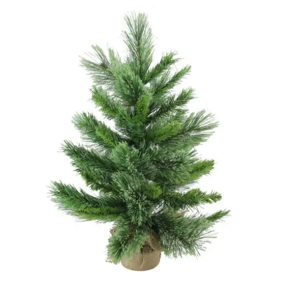 2ft. Unlit Mixed Cashmere Pine Artificial Potted Christmas Tree {1}