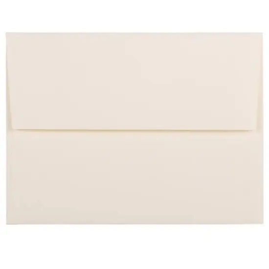 JAM Paper A2 Strathmore Invitation Envelopes, 50ct. Natural White Wove {1}